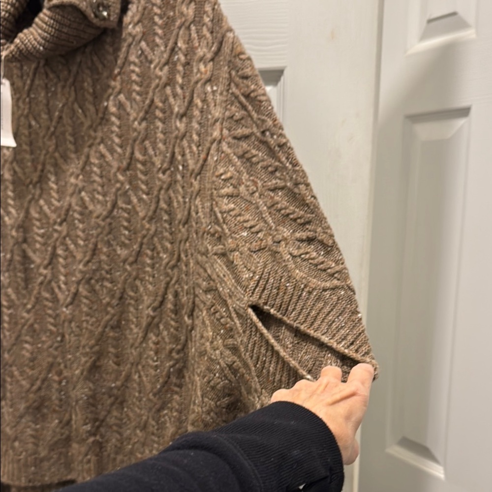 Anthropologie Brown Chunky Turtleneck Sweater - Picture 3 of 9